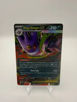 Mega Gengar EX 056/094 Me02: Phantasmal Flames Holo Near Mint Pokemon TCG Card - Image 1