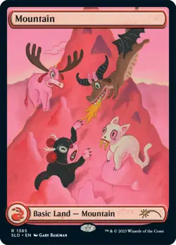 Mountain (1385) Secret Lair Drop Series MTG LP card - Image 1