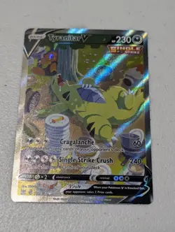 Tyranitar V (Alternate Full Art) 155/163 Swsh05: Battle Styles Holo Pokemon Card - Image 2