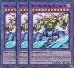 Yugioh Gate Guardians Combined x 3 - 1st Edition Super Rare NM - Free Holo Card - Image 1