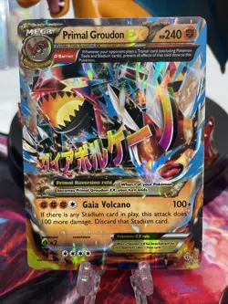 Pokemon TCG Primal Groudon EX Holo Rare Card Primal Clash 86/160 LP/NM - Image 1