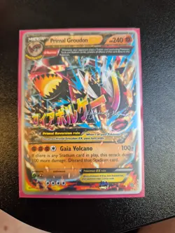 Pokemon TCG Primal Groudon-EX Holo Rare Card Primal Clash 86/160 - Image 1