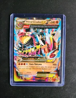 Pokemon TCG Primal Groudon-EX Holo Rare Card Primal Clash 86/160 - Image 1