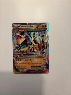 Pokemon TCG Primal Groudon-EX Holo Rare Card Primal Clash 86/160 - Image 1