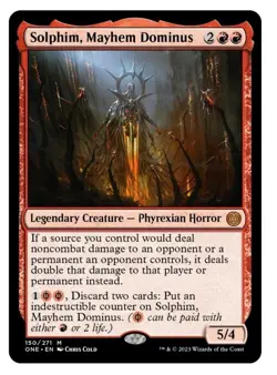 1x MTG Solphim, Mayhem Dominus - Phyrexia AWBO Mythic! NM Mint - Image 1
