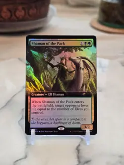 MTG Shaman of the Pack (Extended Art) Secret Lair Drop Foil NM - Image 1