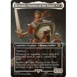 Boromir, Warden Of The Tower (borderless) M/NM Magic MTG The Lord Of The Rings - Image 1