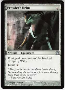 Prowler's Helm 219 Uncommon Theros Magic: The Gathering Lightly Played - Image 1