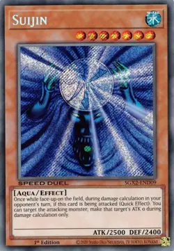 1x Suijin (Secret Rare) - 1st Edition NM Eng YuGiOh - Speed Duel Midterm Paradox - Image 1