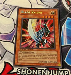 Yu-Gi-Oh! Blade Knight CT1-EN002 2004 Tin Secret Rare Limited Lightly Played - Image 1