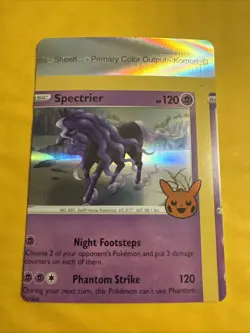 Pokemon Card - Error Miscut NFC Spectrier Trick or Trade 081/196 Holo Rare - Image 1