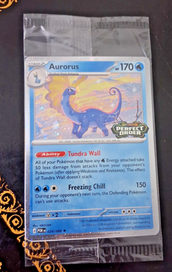 Pokemon TCG Aurorus 024/088 Perfect Order STAMPED Promo Card Holo Sealed English - Image 1