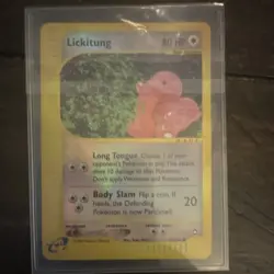Nintendo Lickitung English 2001 Vintage Reverse Holo 80 HP Basic Pokemon Card - Image 1
