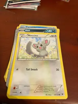 2016 XY - Fates Collide Minccino #87 Basic/Common - Image 1