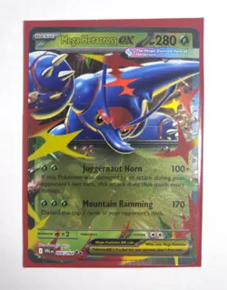 Pokemon TCG Mega Heracross ex 004/094 Double Rare Phantasmal Flames NM Card - Image 1