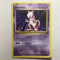 Mewtwo 51/108 XY Evolutions Reverse Holo Card M/NM Condition, English Edition - Image 1