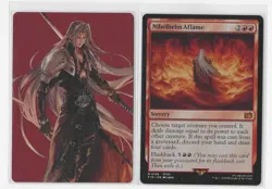 MTG Final Fantasy Sephiroth card lot / Gold Stamped Art Card / Nibelheim Aflame - Image 1