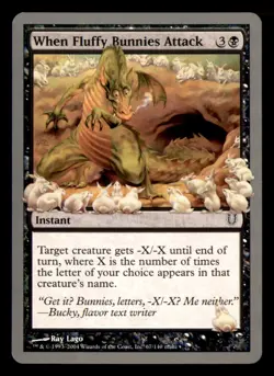 When Fluffy Bunnies Attack 67 Common Unhinged Magic: The Gathering LP - Image 1