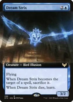 Dream Strix (Extended Art) 296 R Strixhaven: School of Mages STX MTG Foil - Image 1
