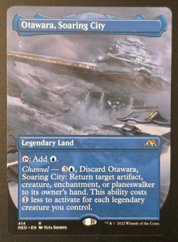 Otawara, Soaring City Borderless #414 Kamigawa Neon Dynasty NEO MTG NM - Image 1