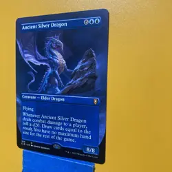 MTG Magic the Gathering Ancient Silver Dragon Borderless CLB! - Image 5