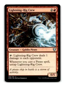Lightning-Rig Crew 190 Commander Legends Magic: The Gathering ~A11-475 - Image 1