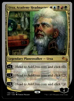 MTG Unstable #136 Urza, Academy Headmaster - Near Mint or Better - Image 1