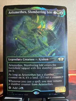 MTG Arixmethes, Slumbering Isle (Halo Foil) - Image 1