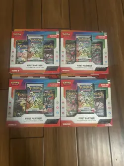 Pokemon First Partner Illustration Collection Series 2 Boxes Lot Of 4 Sealed - Image 1