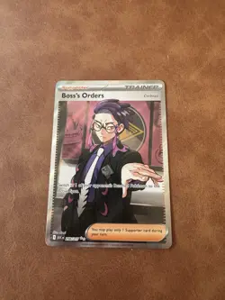 Pokemon Boss's Orders Full Art Holo Trainer Supporter Rare Ascended Heroes - Image 1