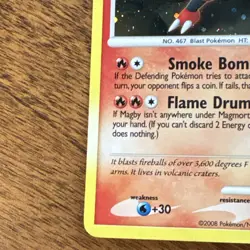 Nintendo Pokemon TCG Magmortar Promo Holo DP20 EN 100HP 2008 - Image 2