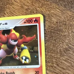 Nintendo Pokemon TCG Magmortar Promo Holo DP20 EN 100HP 2008 - Image 4