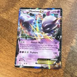 Pokemon TCG Mewtwo EX Ultra Rare Holo 61/162 Breakthrough EN 170HP - Image 1