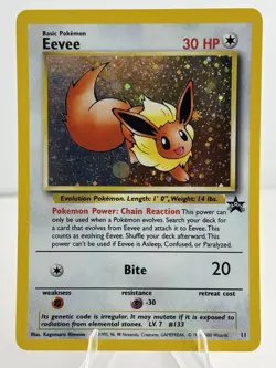 Eevee 11/53 Wotc Black Star Promo Holo Pokemon LP - Image 1