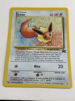 Eevee 11/53 Wotc Black Star Promo Holo Pokemon LP - Image 5