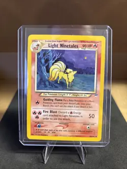 Pokemon TCG Light Ninetales 50/105 Unlimited Nonholo Uncommon Neo Destiny - Image 1