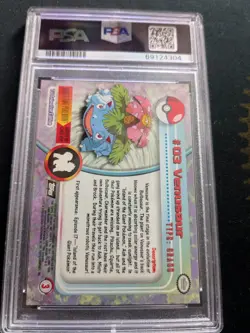 Venusaur Foil 1999 Topps Pokemon T.V. #3 PSA 6 EX-MT - Image 4