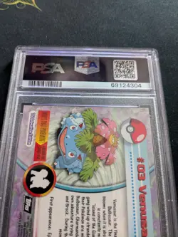 Venusaur Foil 1999 Topps Pokemon T.V. #3 PSA 6 EX-MT - Image 5