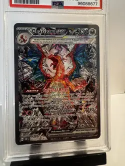 2023 Pokemon Obsidian Flames #223 Charizard Ex Special Illustration Rare PSA 9 - Image 4