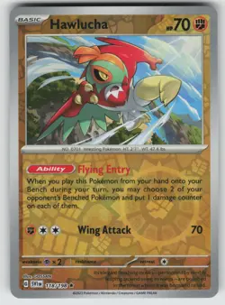 Hawlucha Reverse Holo Rare SV01: Scarlet & Violet Base Set 118/198 Pokemon - Image 1