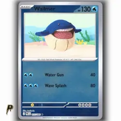Pokemon Pitch Black Wailmer 015/084 Reverse Holo Common Card NM - Image 1