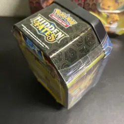 Pokemon Hidden Fates GX Tins Art Set of 3 Full Sealed Charizard Raichu Gyarados - Image 4