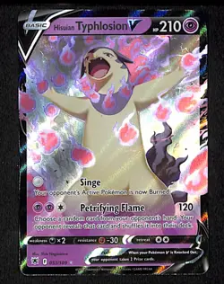 Hisuian Typhlosion V 053 V Rare Pokemon Astral Radiance 189 Holo 2022 - Image 1