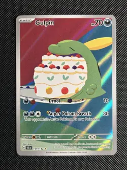 Gulpin 154/142 Illustration Rare Stellar Crown Pokemon Holo Near Mint - Image 1