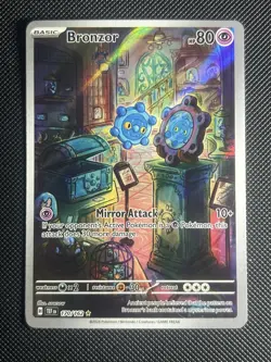 Bronzor 170/162 Illustration Rare Temporal Forces Pokemon Holo NM - Image 1