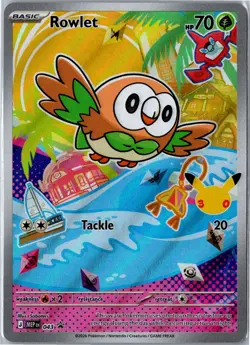 Rowlet ME: Mega Evolution Promo 043 2025 Promo Holo Near Mint - Image 1