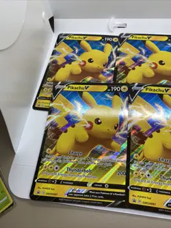 Lot of 5 Pikachu V [SWSH061] JUMBO Oversized Shining Fates Mint/NM Pokemon TCG - Image 3