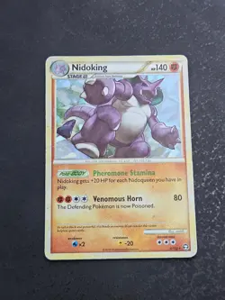 Nidoking (Cracked Ice Holo) 6/102 Holo Deck Exclusives Pokemon Holo DMG - Image 1