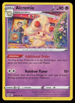 ALCREMIE 071/172 RARE BRILLIANT STARS POKEMON NM/M - Image 1