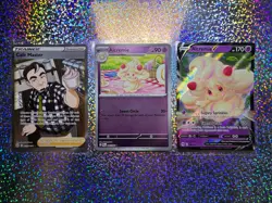 Pokemon TCG: Champions Path 022/073 Alcremie V; Reverse Holo 044/094 Alcremie - Image 1